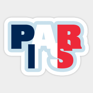 Paris Tricolor Sticker